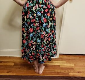 Old Navy Tropical light weight midi skirt